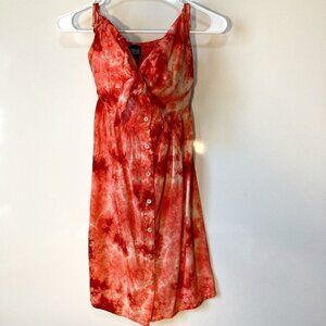 Rosie Harlow SZ XS Rose colored sundress Boho 70's Vacation Party Festival